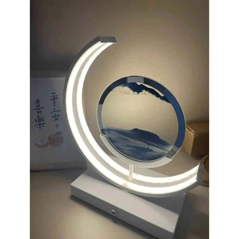 Moving Sand Art LED Table Lamp