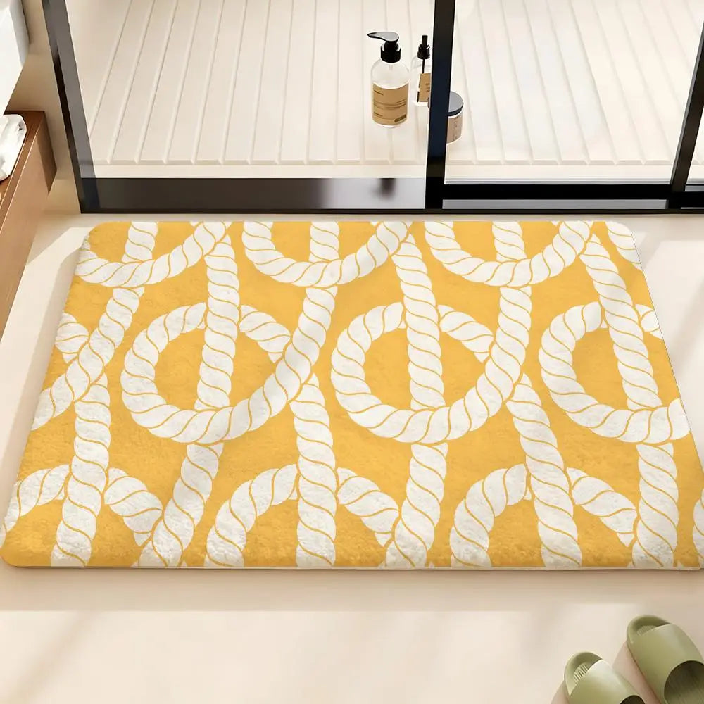Nautical Rope Knot Flannel Rug