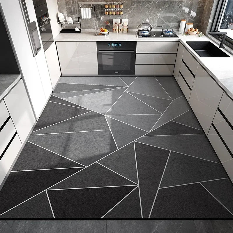 Geometric Kitchen Floor Mat