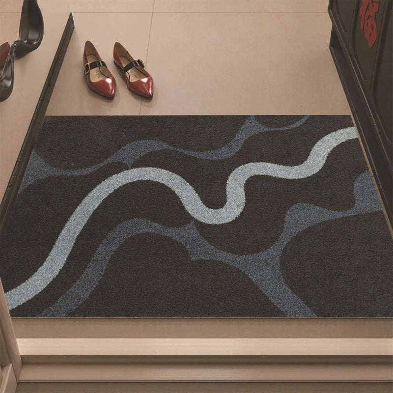 Geometric Stripe Door Mat