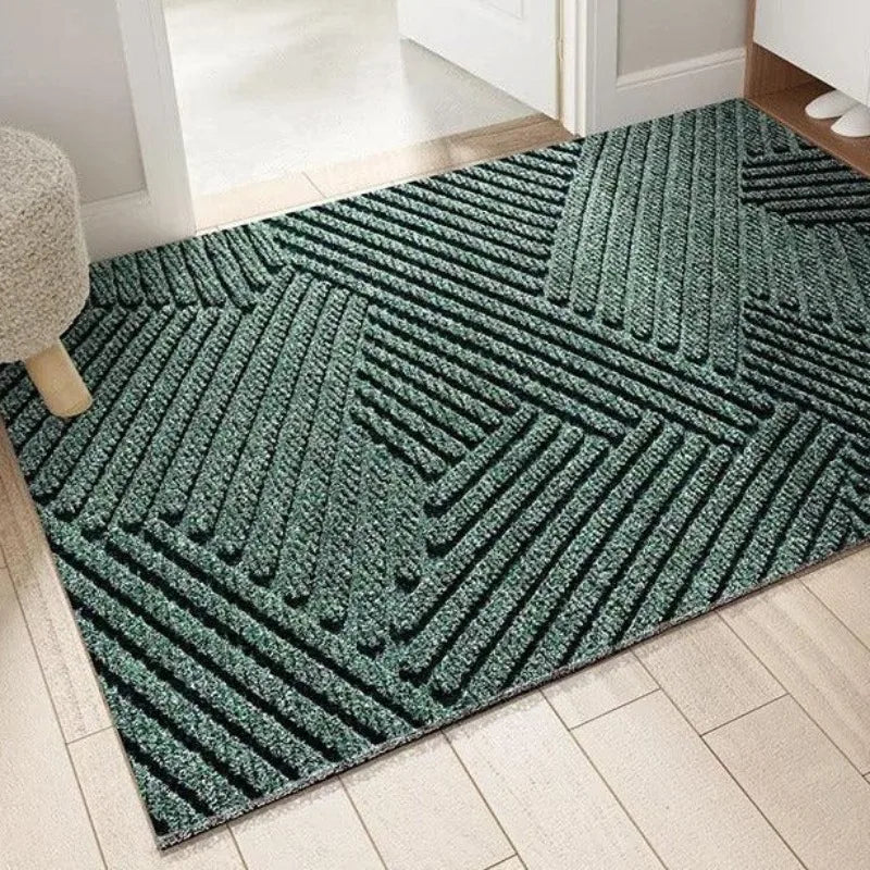 Geometric Stripe Door Mat