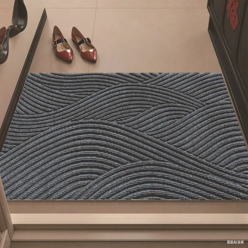 Geometric Stripe Door Mat