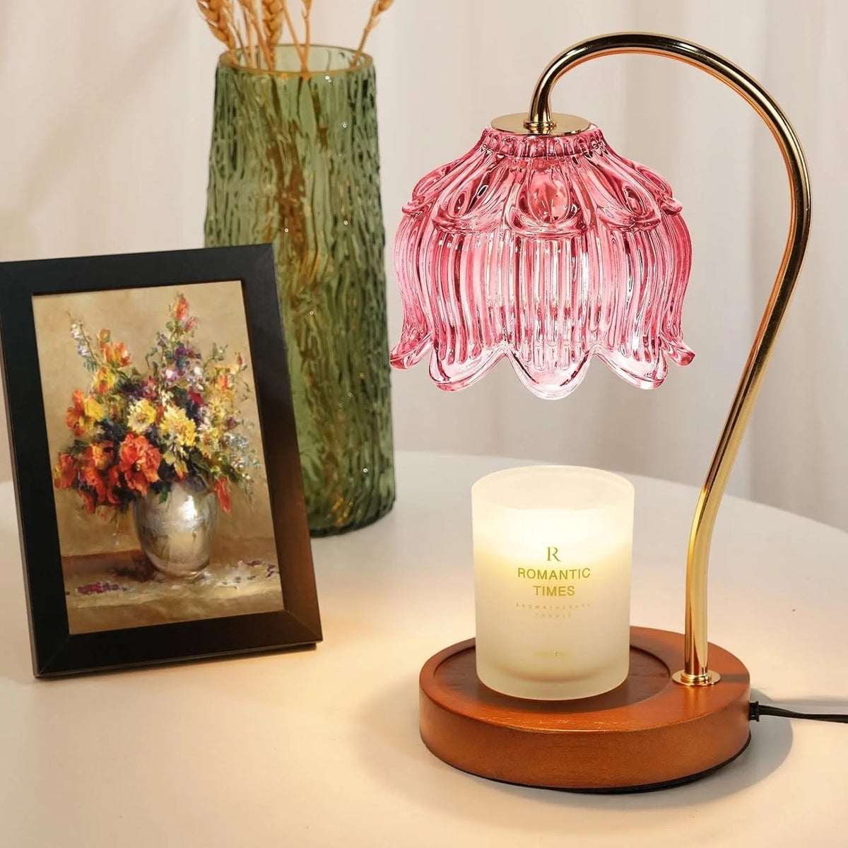 Nordic Glass Candle Warmer Lamp
