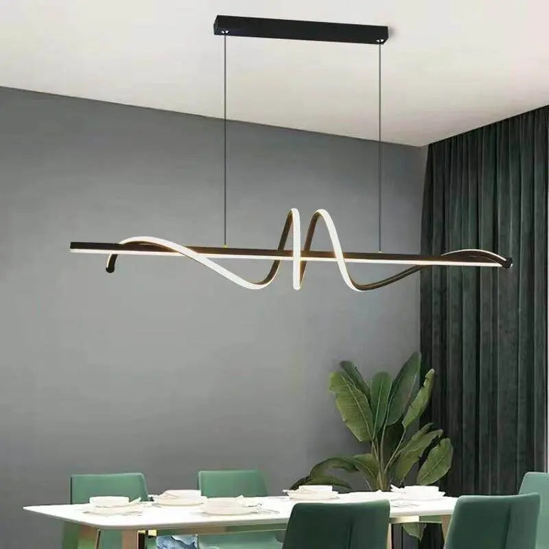 Modern Led Pendant Lights Home Decor for Living Room Dining Room Kitchen Office Bar Hanging Lamp Minimalist Chandelier Lustre