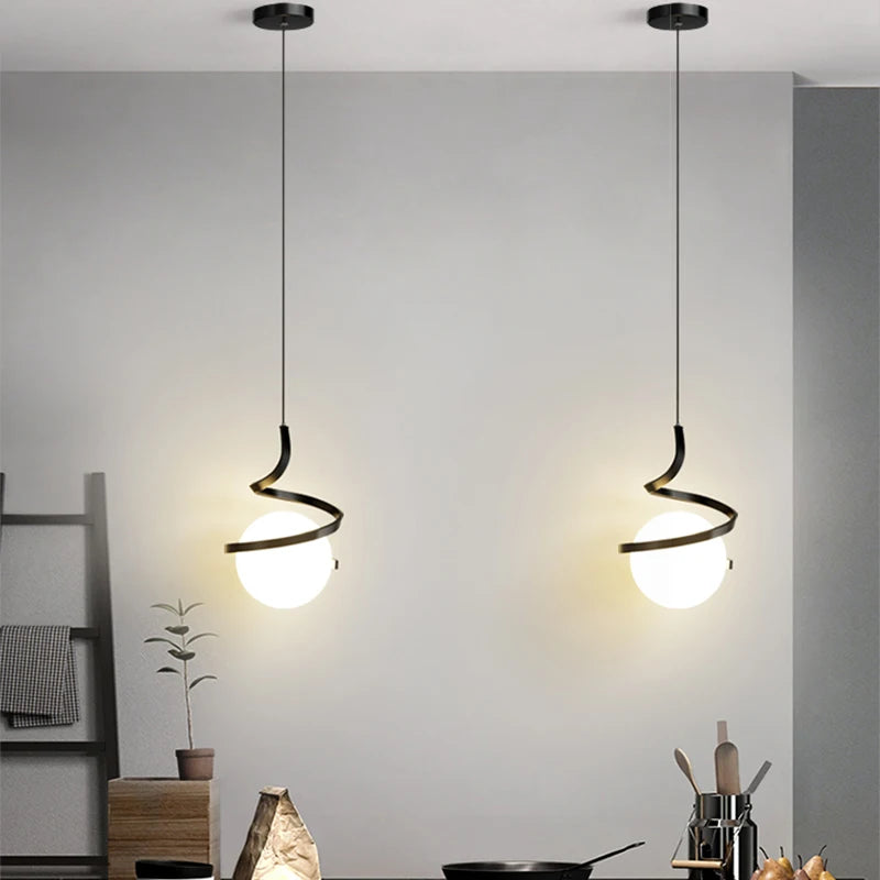 Nordic LED Pendant Lamps Indoor Lighting Fixture for Living Bedroom Bedside Kitchen Dining Table Home Decoration Hanging Light