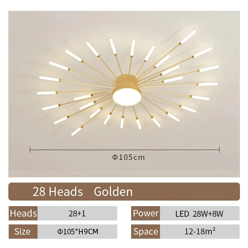 Creative Fan Shaped LED Ceiling Lamp Modern Living Room Light Home Decor Dining Bedroom Kids Room Interior Ceiling Pendant Lamp