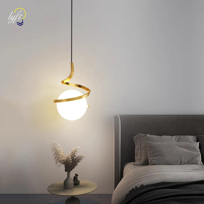 Nordic LED Pendant Lamps Indoor Lighting Fixture for Living Bedroom Bedside Kitchen Dining Table Home Decoration Hanging Light
