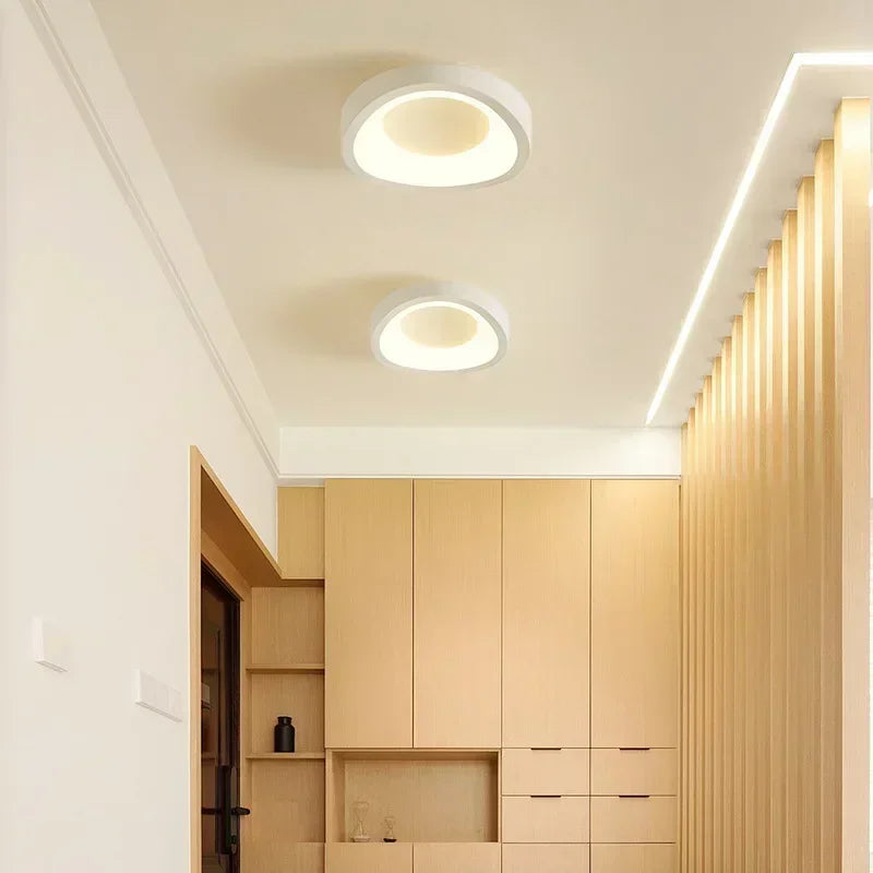 Nordic LED Ceiling Lamp for Living Dining Room Bedroom Aisle Cloakroom Balcony Ceiling Chandelier Indoor Decor Lighting Fixtures