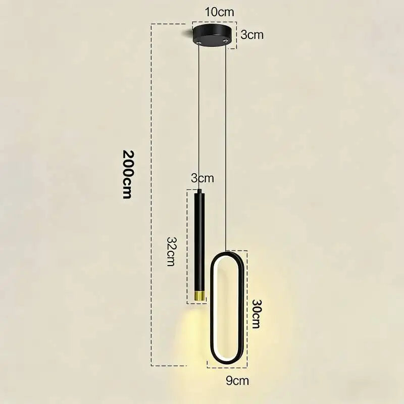 Nordic LED Pendant Light Hanging Lamps Interior Lighting Home Bedside Living Room Dining Tables Kitchen Decoration Pendant Lamp