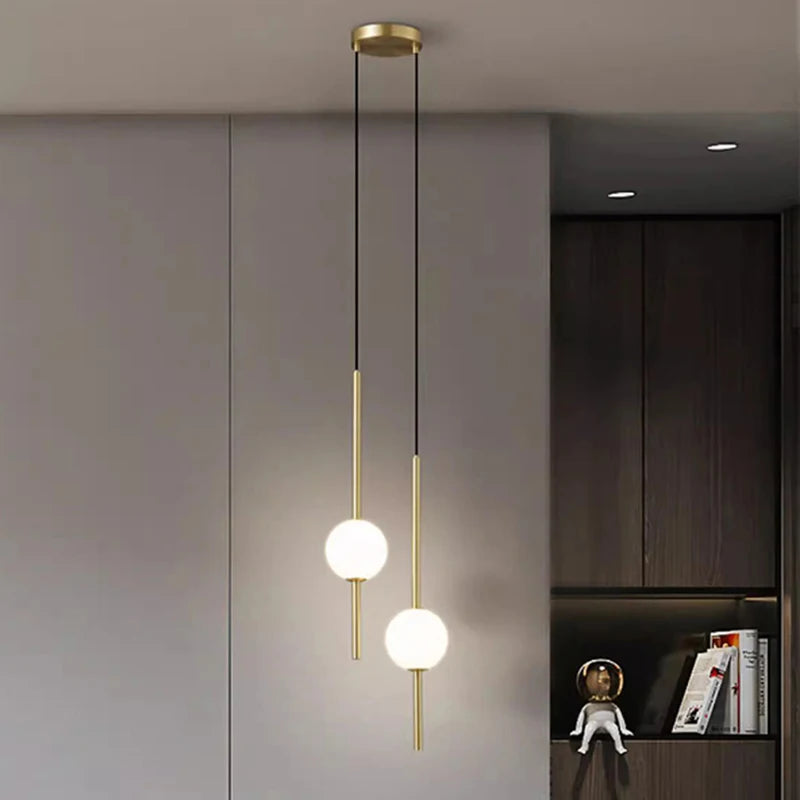 1Pc Modern Home Decor LED Lights Bedroom Lamp Bedside Pendant Light Lamps LED Chandeliers Hanging Light Indoor Lighting
