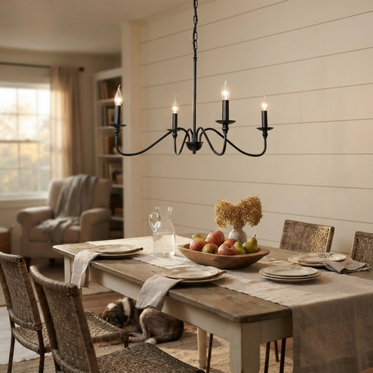 Vintage Candle Pendant Light