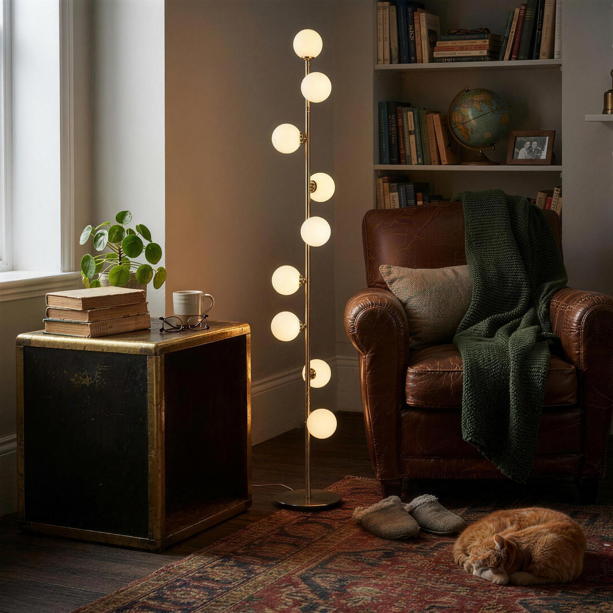 Magic Beans Glass Ball Floor Lamp