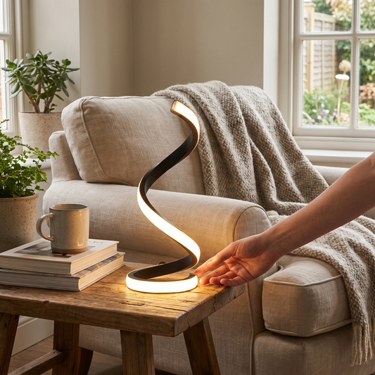 Spiral USB LED Table Lamp