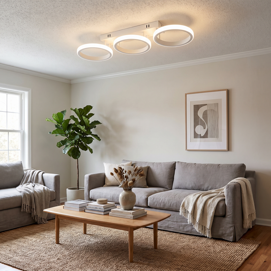 Triple Ring LED Ceiling Light