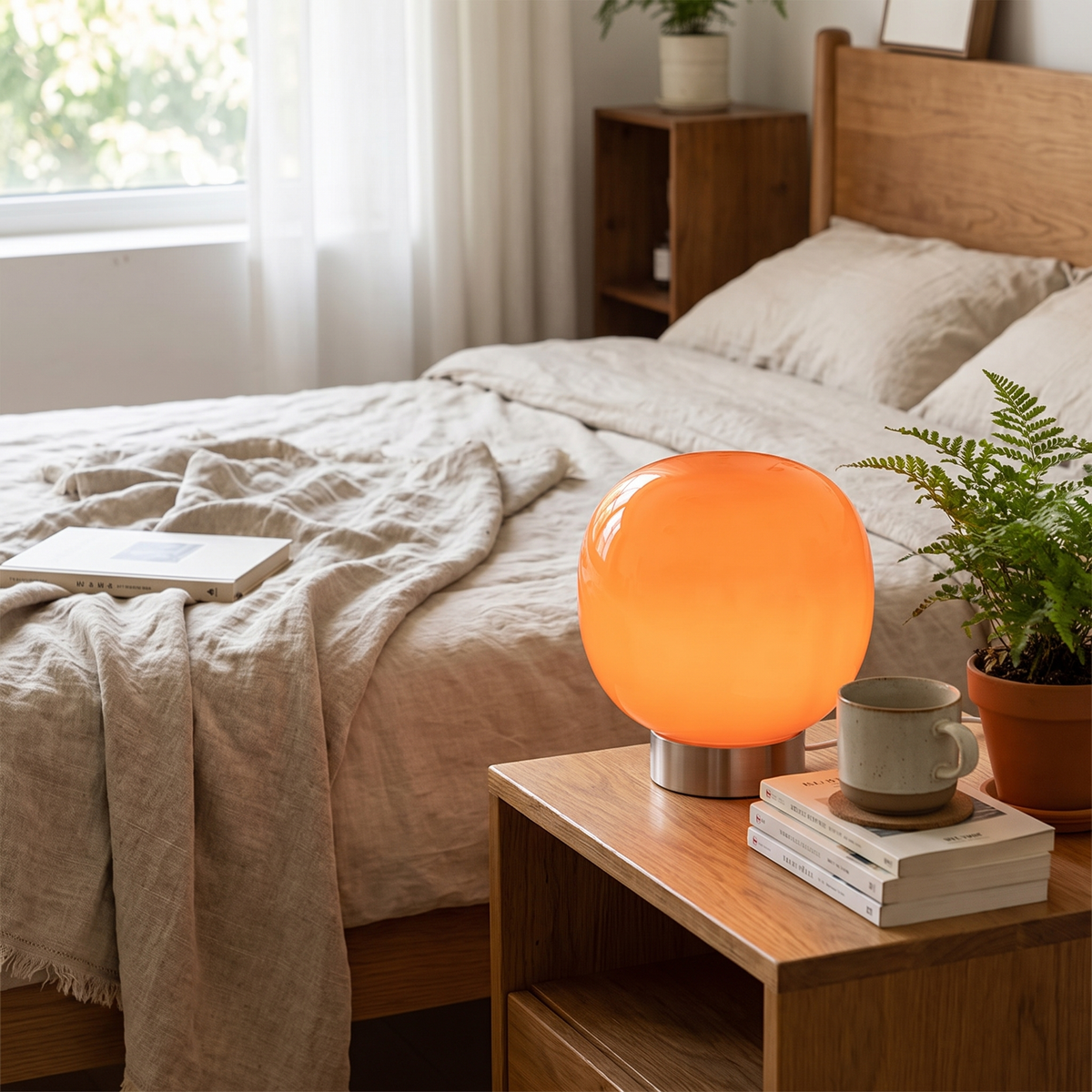 Murano Glass Mushroom Table Lamp