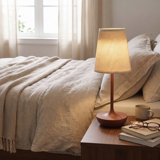 Vintage Fabric Cordless Table Lamp