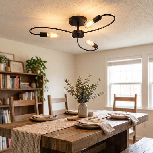 Wrought Iron E27 Pendant Light