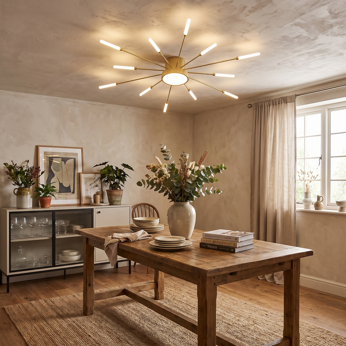 Fan Shaped LED Ceiling Lamp