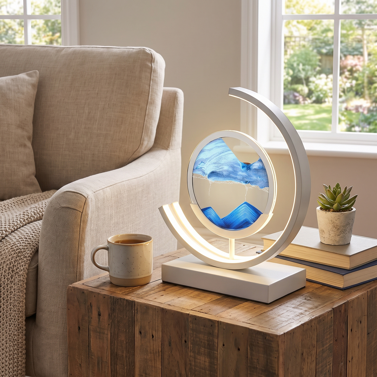 Moving Sand Art LED Table Lamp