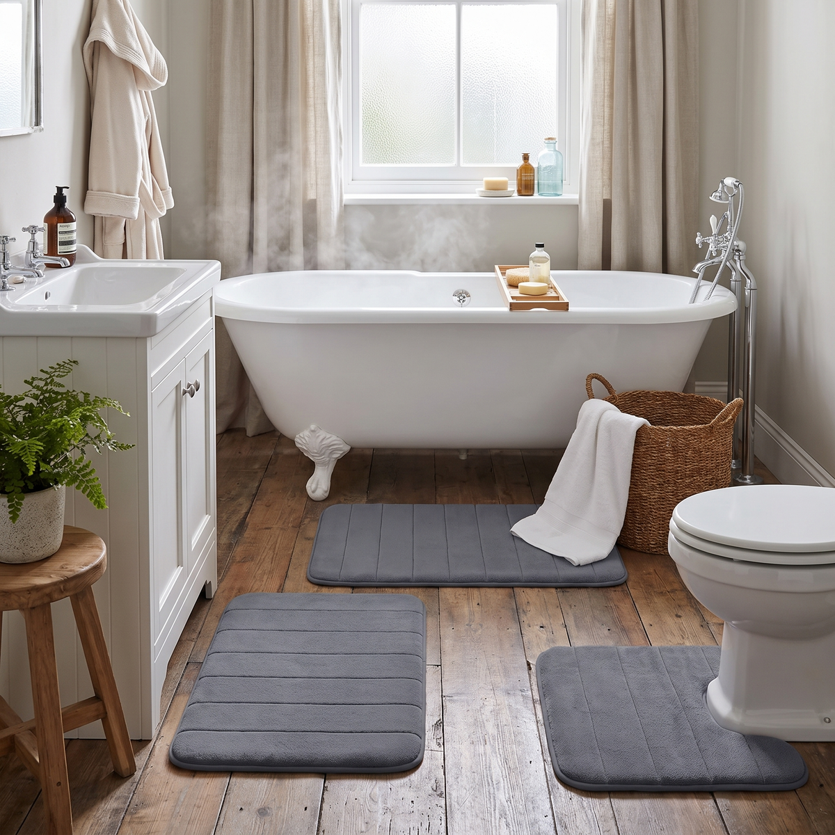 Memory Foam Bath Rug Set
