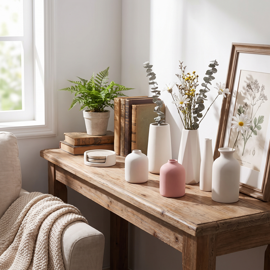 Nordic White Ceramic Vase