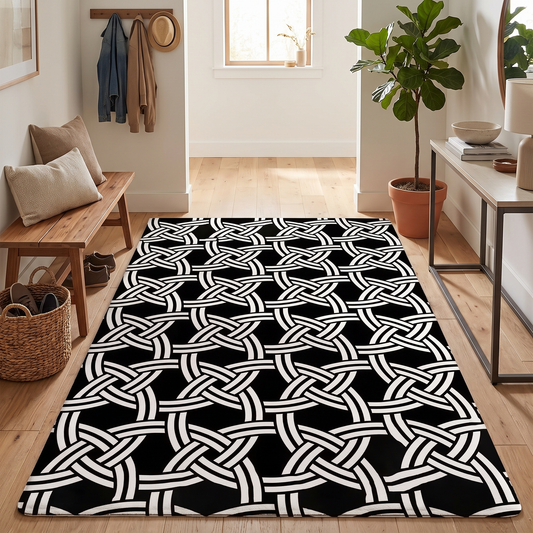 Nautical Rope Knot Flannel Rug