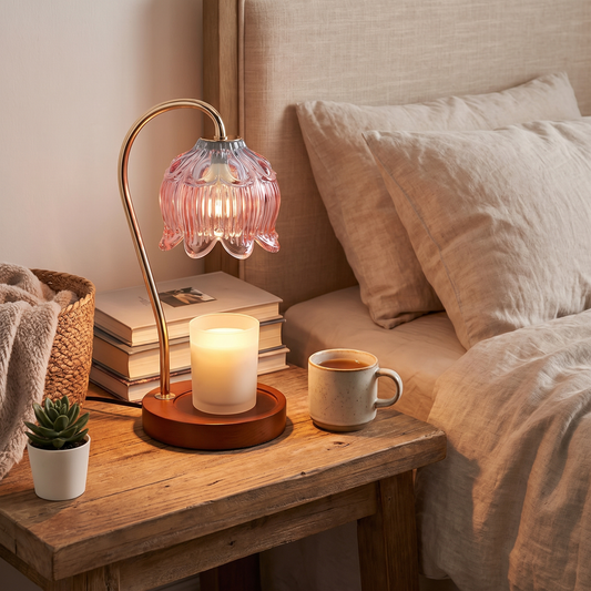 Nordic Glass Candle Warmer Lamp