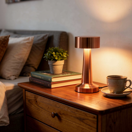 Metal Rechargeable Touch Table Lamp