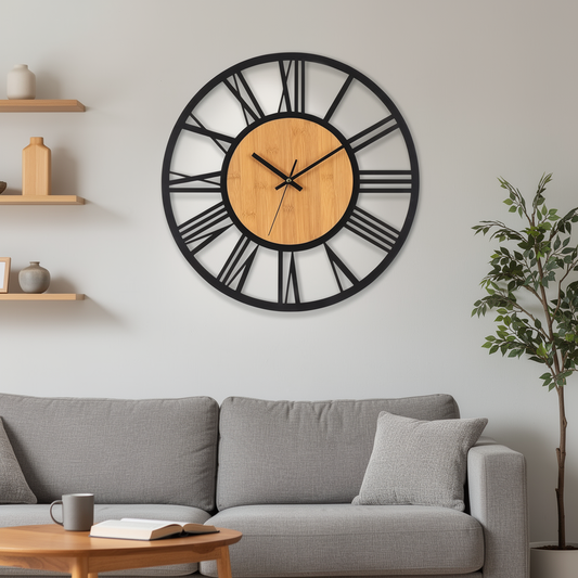 3D Roman Numeral Wall Clock
