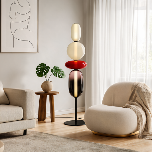 Nordic Colored Glass Floor Lamp